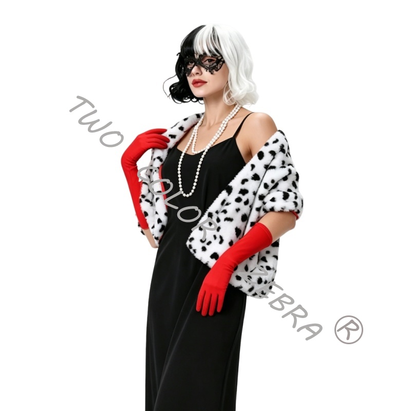 Cruella Deville Cosplay Kostuu - Face Scarf Mask recensie en prijs